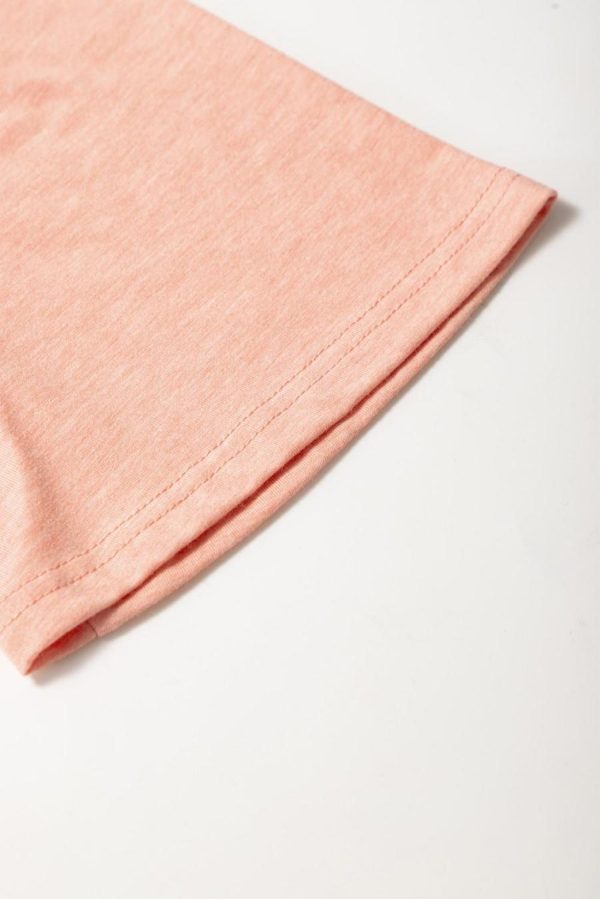 Blouses | Fushia Smocked Front V Neck Pleated Babydoll Short Sleeve Top - Women - Image 5