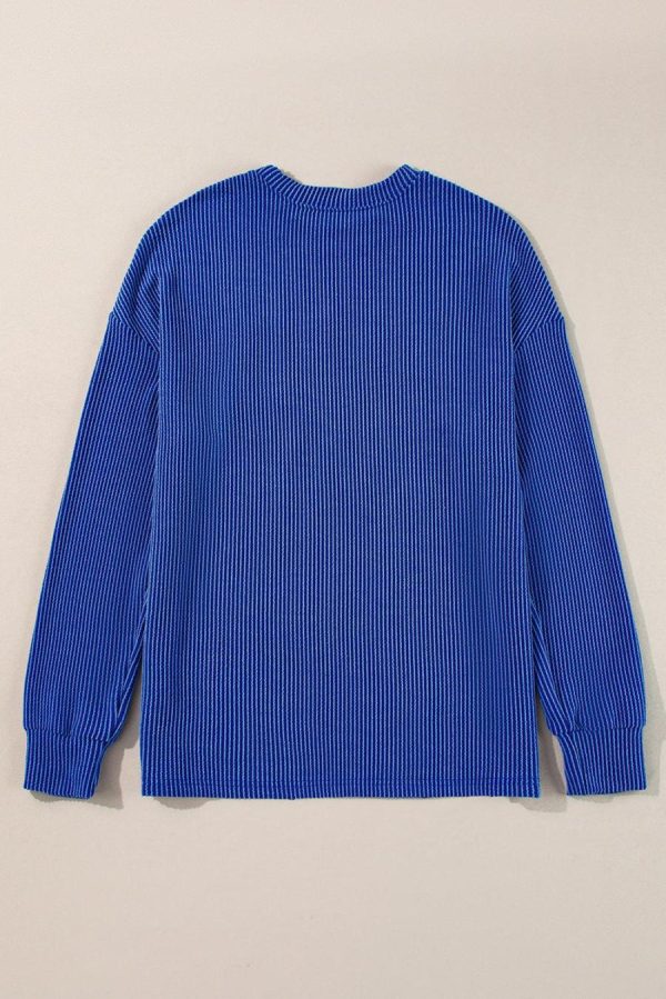 Long Sleeve Tops | Bluing Corded Game Day Graphic Long Sleeve Top - Women - Image 3