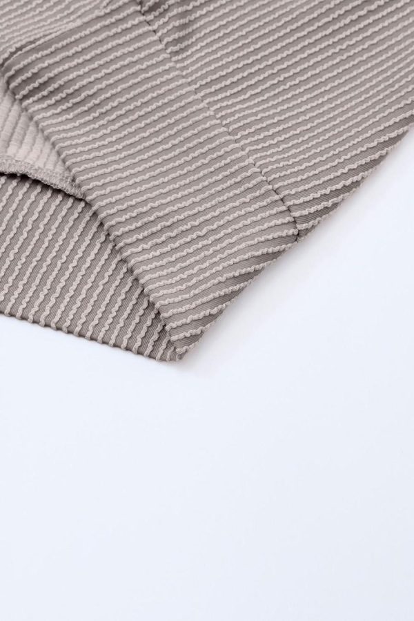 Long Sleeve Tops | Multicolor Colorblock Ribbed Loose Long Sleeve Top - Women - Image 7
