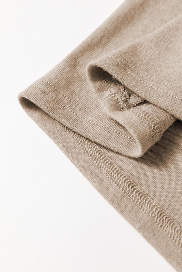 Long Sleeve Tops | Parchment Seam Detail Lace Contrast Cuffs Raglan Sleeve Top - Women - Image 6