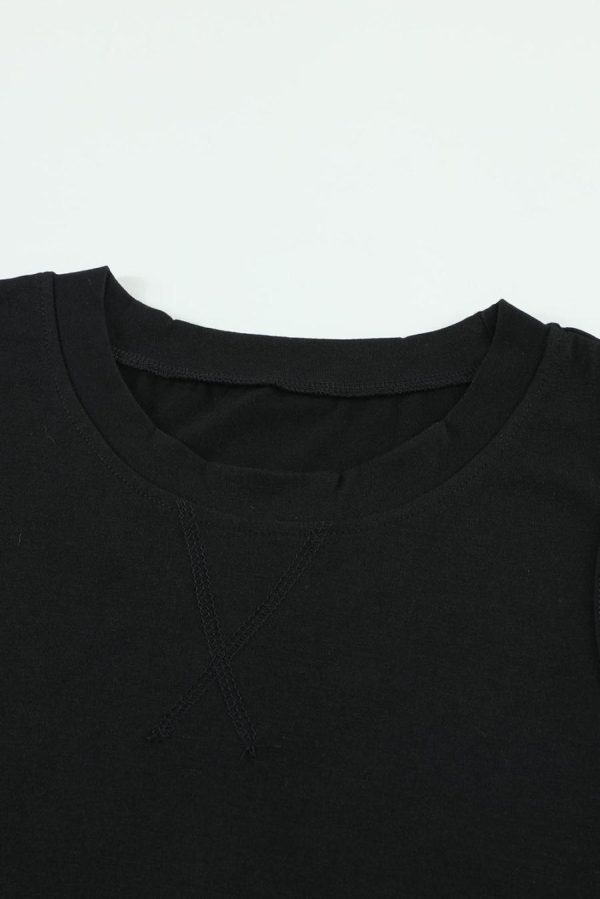 Sleeveless Tops | Black Solid Color Basic Crew Neck Tank Top - Women - Image 2