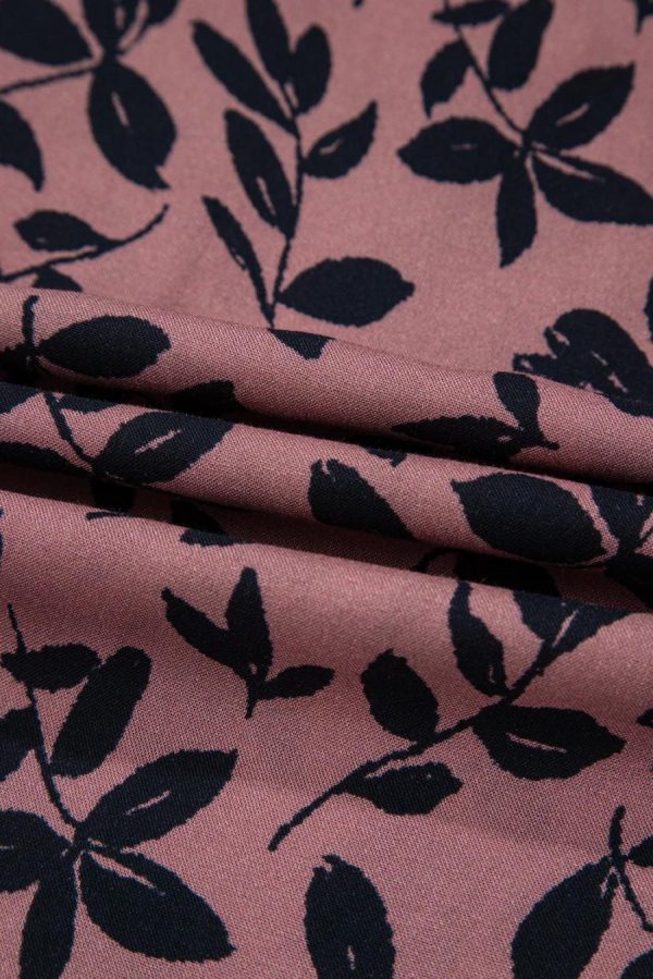 Sleeveless Tops | Brown Floral Print Tie Neck Sleeveless Top - Women - Image 7