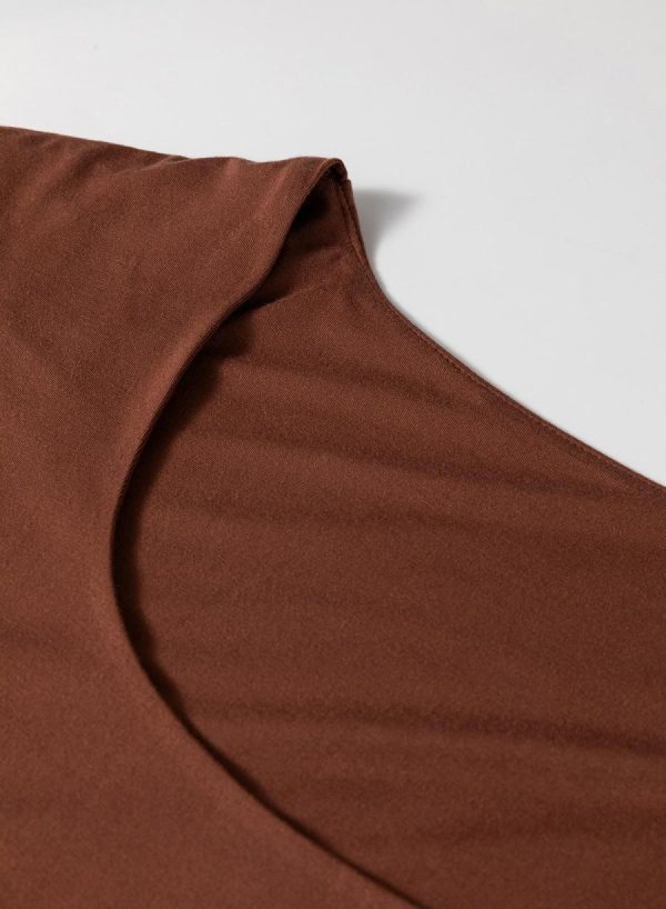 Sleeveless Tops | Coffee Solid Color U Neck Slim Fit Tank Top - Women - Image 5