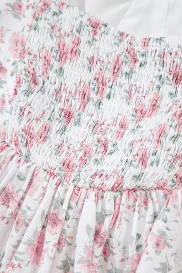 Sleeveless Tops | Pink Floral Flutter Peplum Cami Top - Women - Image 7