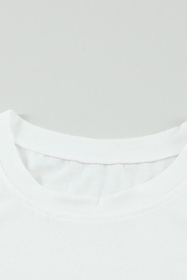 Sleeveless Tops | White Solid Color Basic Crew Neck Tank - Women - Image 2