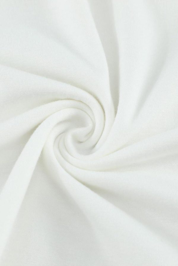Sleeveless Tops | White Solid Color Basic Crew Neck Tank - Women - Image 5