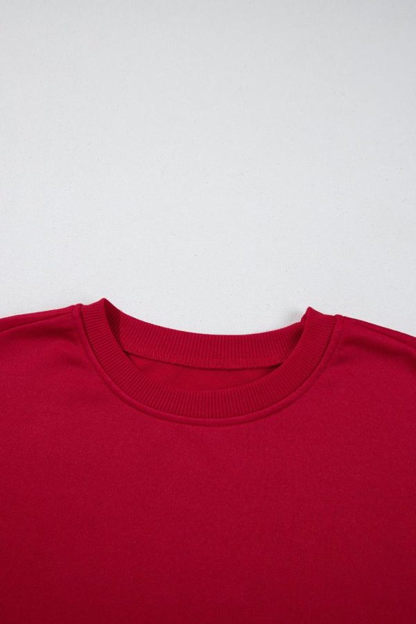 Sweatshirts & Hoodies | Fiery Red Sweet Bowknot Round Neck Sweatshirt - Women - Image 4