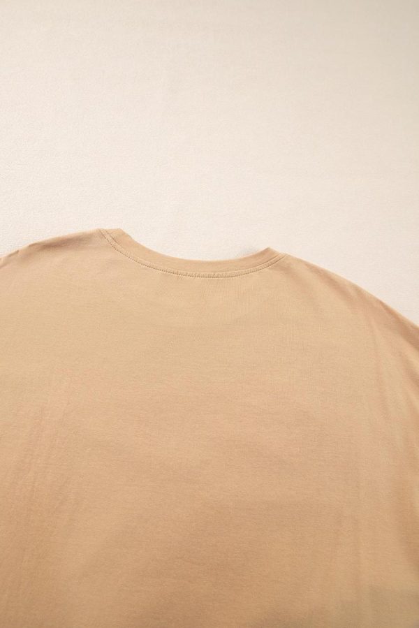 T Shirts | Camel Floral Star Patched 3/4 Sleeve T Shirt - Women - Image 6