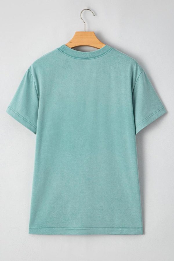 T Shirts | Sea Green Floral Mama Print Crewneck T Shirt - Women - Image 7